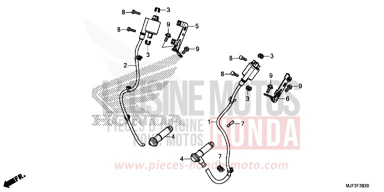 BOBINE D'ALLUMAGE de CTX700 ABS PEARL FADELESS WHITE (NH341) de 2014